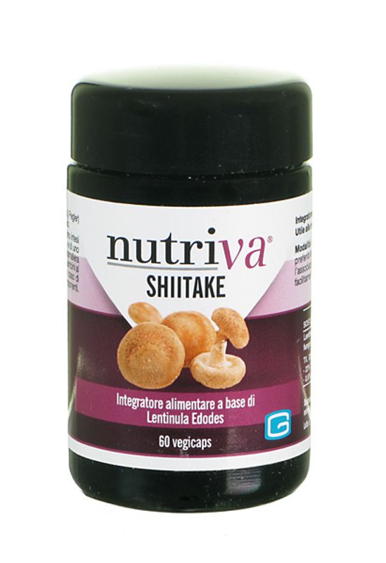Nutriva Shiitake integratore per il sistema immunitario 60 capsule-1