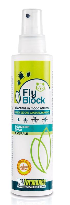 Petformance FlyBlock antiparassitario soluzione spray naturale per gatti 150ml-1