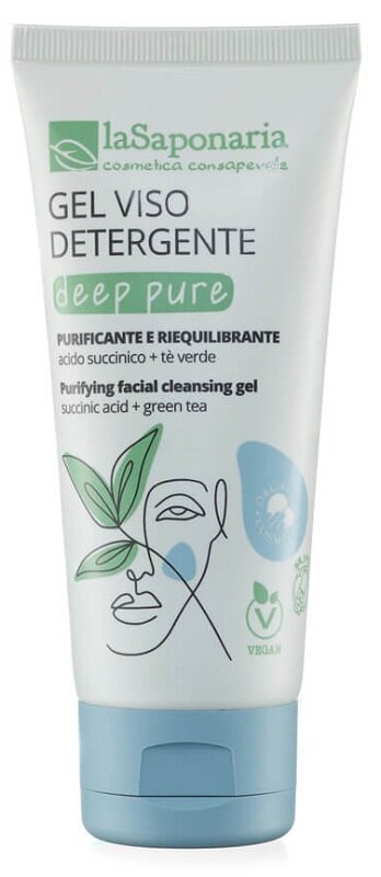 La Saponaria Deep Pure gel viso detergente 100ml-2