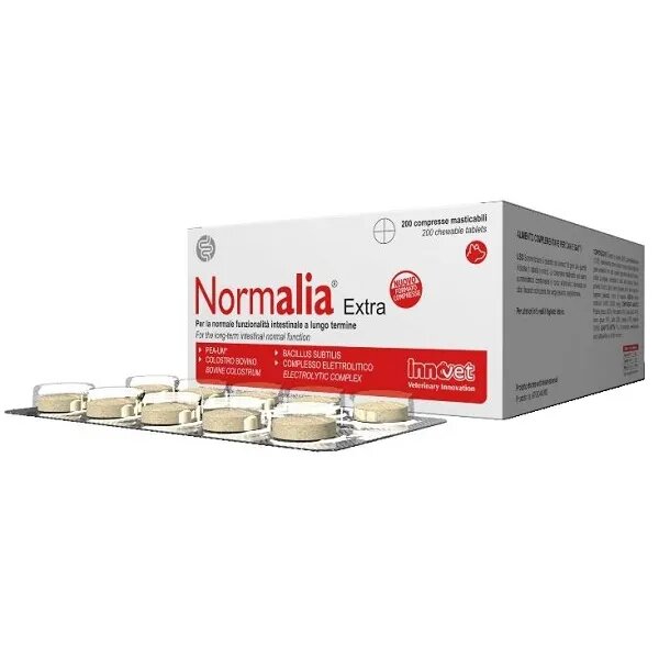 Normalia Extra Mangime Complementare Per Cani E Gatti 200 Compresse Masticabili-2