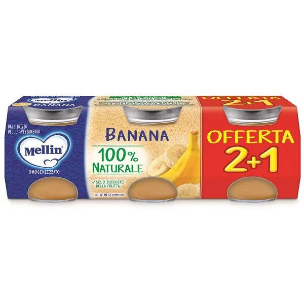 Mellin Omogeneizzato Alla Banana 3x100g-2