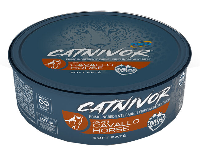 Catnivor Cavallo Cibo Umido Per Gatti Adulti 80g-1