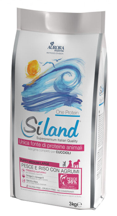 Siland Puppy Medium/Maxi al pesce 3kg-2