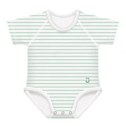 J Bimbi Body 0-36M In Bambu' 4 Stagioni Righe Verde Acqua-2