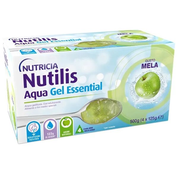 Nutricia Nutilis Aqua Essential Gel Apple 4x125g-2