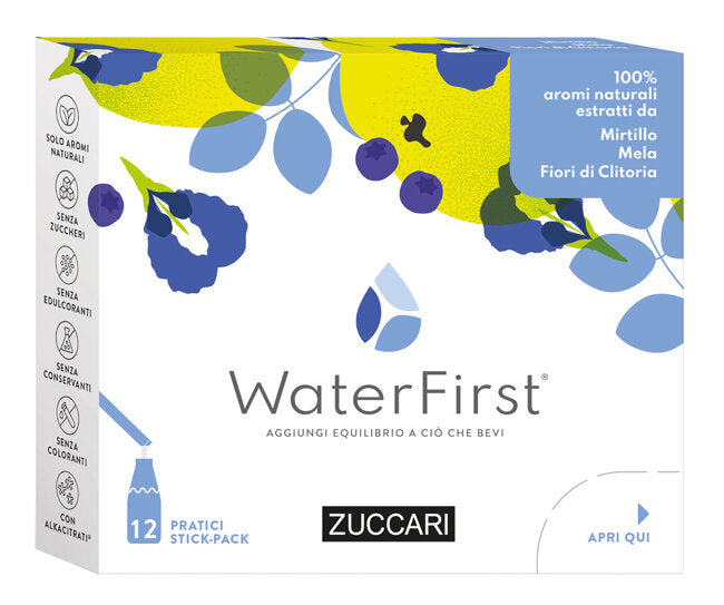 Zuccari WaterFirst Mirtillo Mela Fiori di Clitoria 12 Stick-2