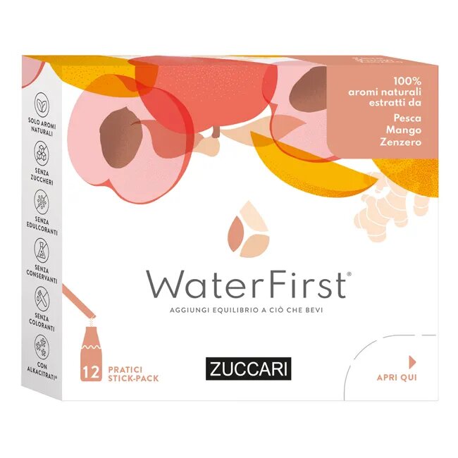 Zuccari WaterFirst Pesca Mango Zenzero 12 Stick-2