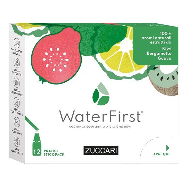 Zuccari WaterFirst Kiwi Bergamotto Guava 12 Stick-2