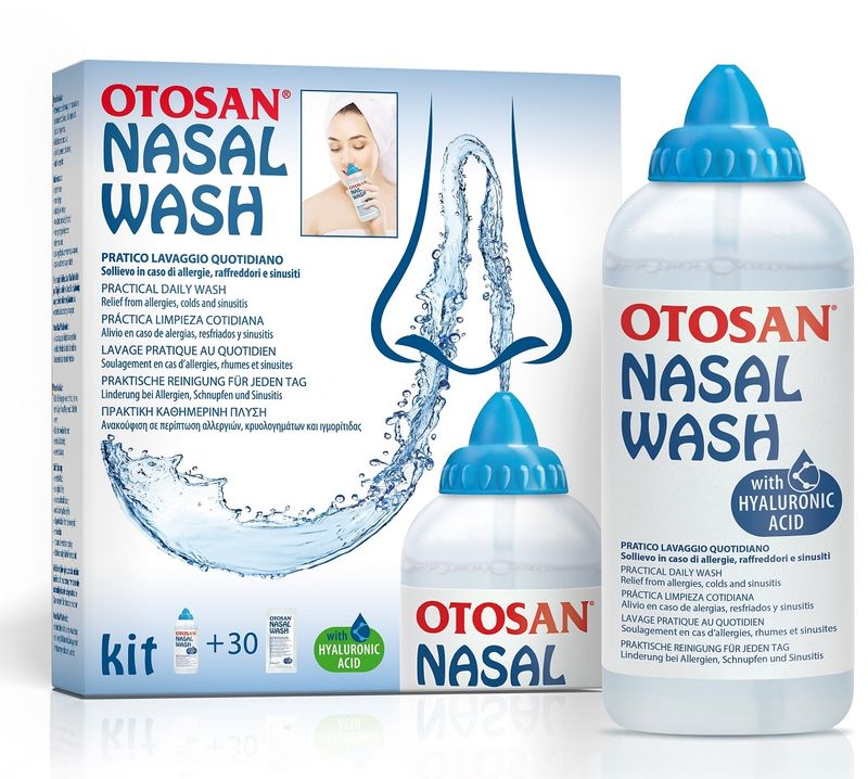 Otosan Nasal Wash Kit lavaggio del naso flacone irrigatore + 30 bustine predose-1