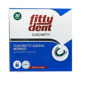 Fittydent Cuscinetti adesivi morbidi per protesi inferiore 30 pezzi-1