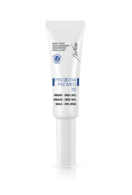 Bionike Proxera Psomed 30 Crema cheratonormalizzante unghie Urea 30% con applicatore a pennello 10ml-0
