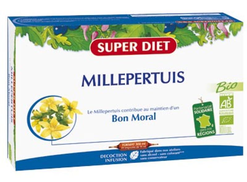 SuperDiet Millepertuis a base di Erba di San Giovanni Bio 20 ampolle da 15ml-1