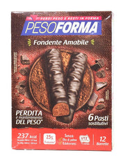 PesoForma Barrette al Cioccolato Fondente Amabile 6 pasti-1