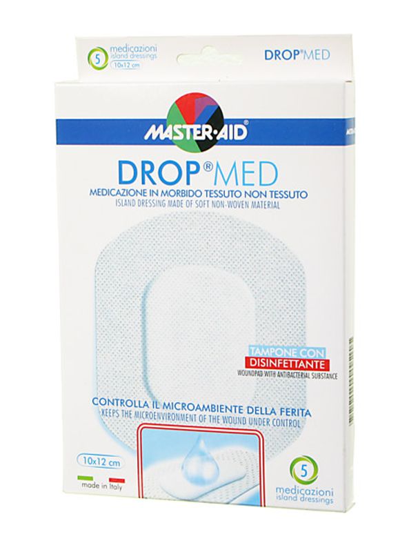 Master Aid DROP MED medicazione in morbido tessuto non tessuto 5 pezzi 10x12 cm-1