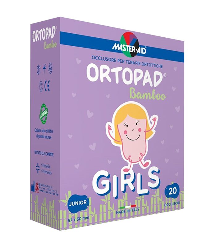 Ortopad Girls Bamboo Junior 20 pezzi dim. 67x50mm-1