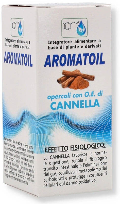 Aromatoil Cannella integratore alimentare utile per transito intestinale 50 opercoli-2