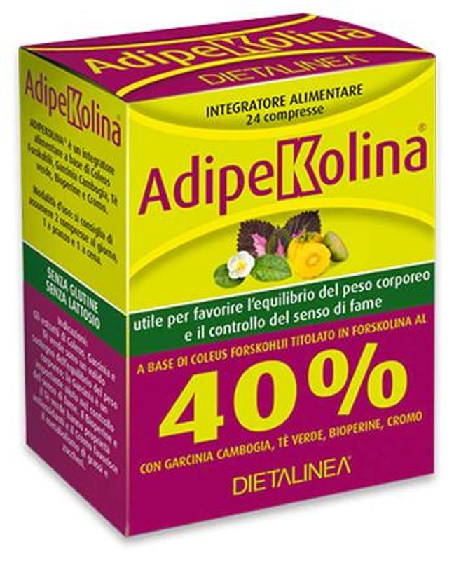 Dietalinea AdipeKolina peso corporeo e controllo della fame 24 compresse-0