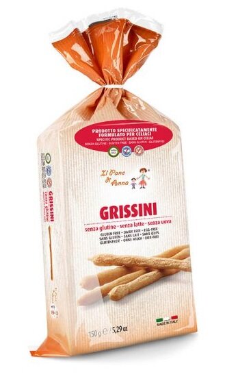 PANE ANNA GRISSINI S/LATTE150G-1