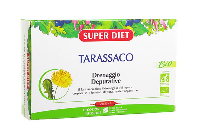 SUPER DIET Tarassaco Drenaggio Depurative 20 ampolle x 15 ml-1