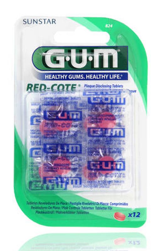 Gum Red Cote Rivelatore Placca 12 pastiglie-1