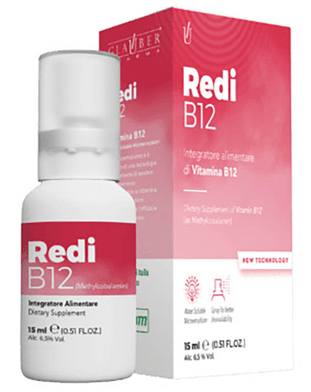 Forza vitale Redi B12 integratore a base di vitamina B12 spray 15ml-2