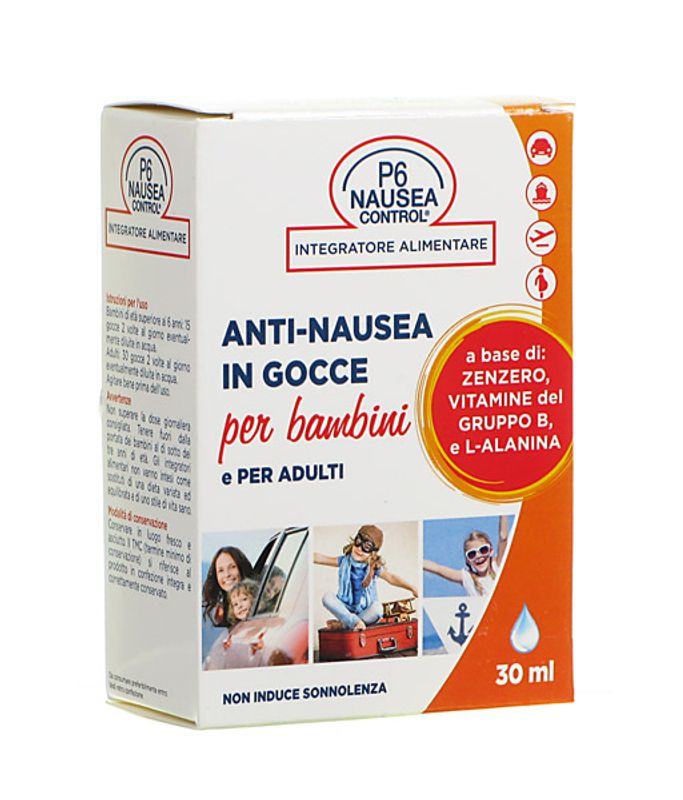 P6 Nausea Control integratore anti-nausea per bambini e adulti in gocce 30 ml-1