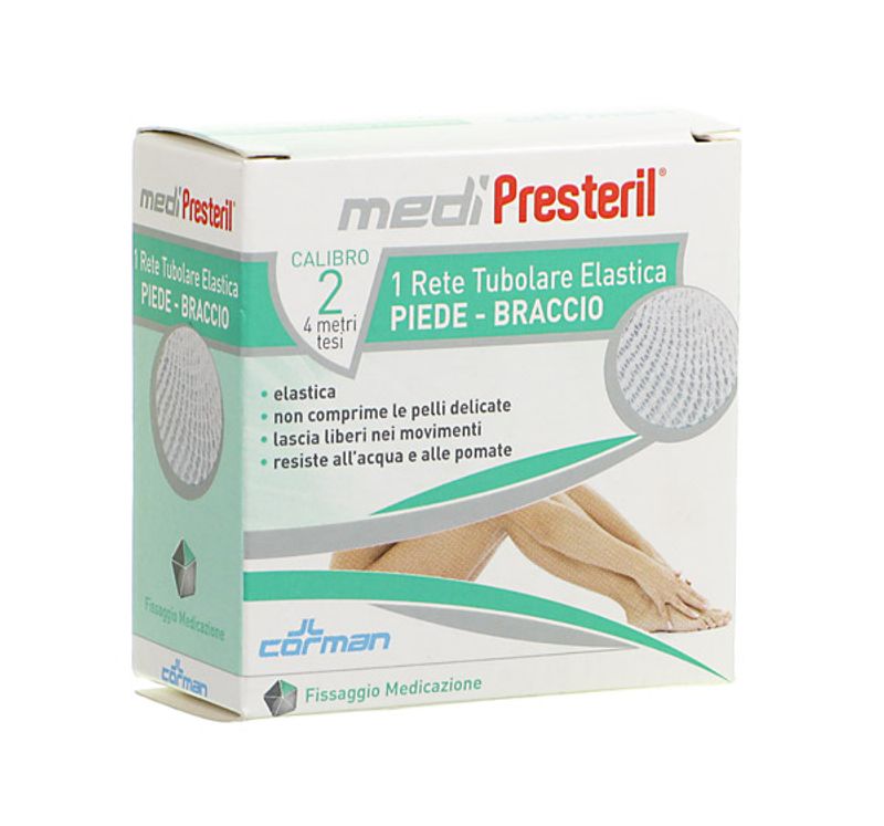 Medi Presteril 1 rete tubolare Elastica Piede e braccio calibro 2 lunghezza 4 metri tesi-1
