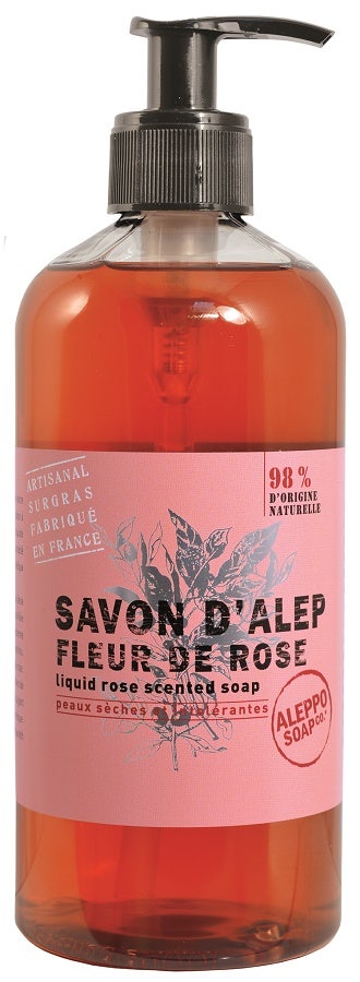 SAPONE ALEPPO LIQ ROSA 500ML-1