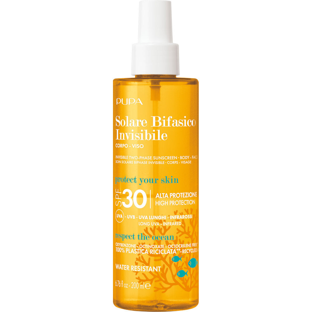 Pupa Solare Bifasico Invisibile Corpo E Viso SPF30 200ml-2