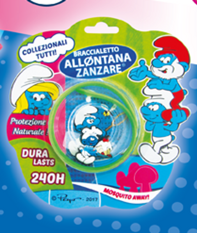 Braccialetto Kids Puffi Allontana Zanzare 240 ore-1