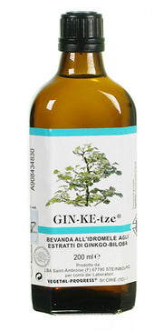 Vegetal Progress Gin-Ke-Tze Idromele agli estratti di Ginkgo-Biloba 200ml-1
