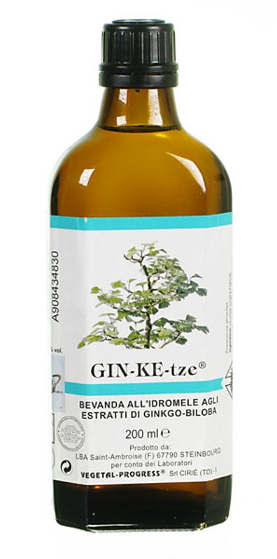 Vegetal Progress Gin-Ke-Tze Idromele agli estratti di Ginkgo-Biloba 200ml-1