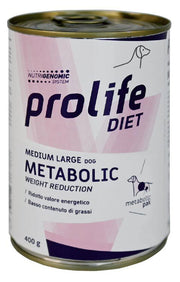 Prolife Diet Dog Metabolic Cibo Umido Per Cani Taglia Media/Grande Lattina 400g-2