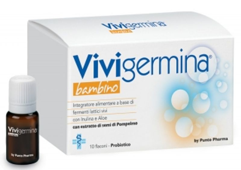 Vivigermina Bambino fermenti lattici vivi e Aloe 10 flaconcini-1