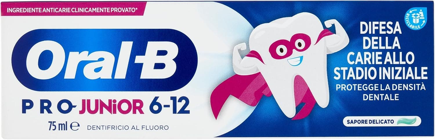 Oralb Dentifricio Junior 6-12 Anni 75 ml-1