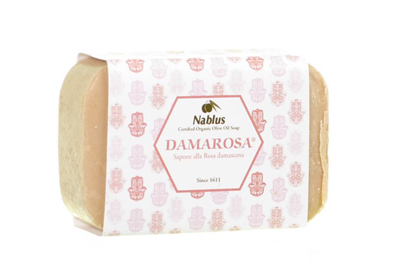Nablus Sapone Damarosa vegetale biologico alla Rosa Damascena 100 g-1