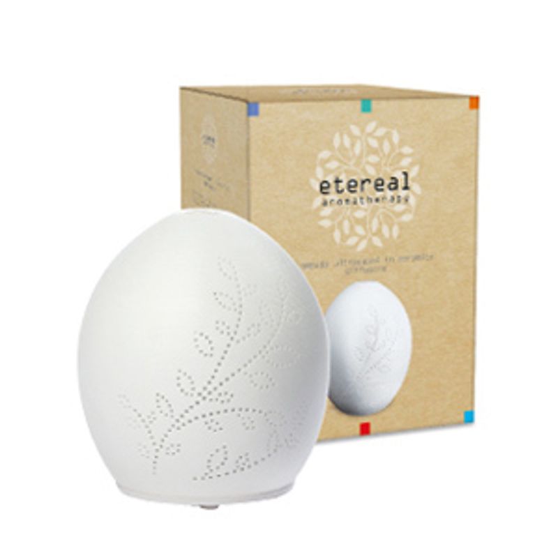 Etereal Flora diffusore di oli essenziali a ultrasuoni con lampada multicolore in ceramica-1