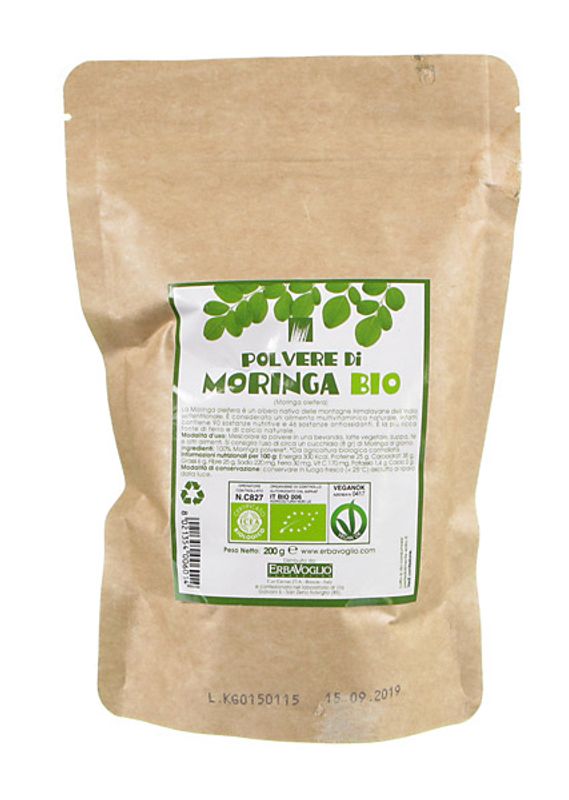 Erbavoglio Polvere di Moringa Bio 200 g-1
