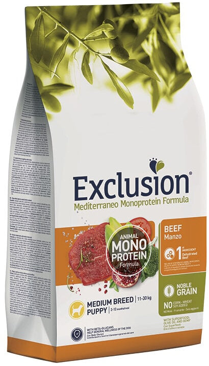 EXCLUSION M PUP BEEF M 3KG-1