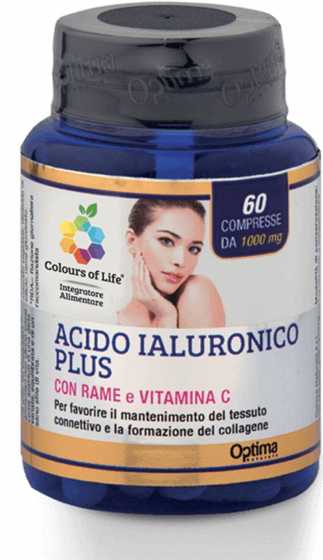 Optima Colours of Life Acido Ialuronico Plus con Rame e Vitamina C 60 compresse-1