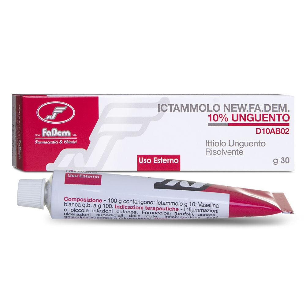 Ictammolo New Fa Derm Unguento 10% 30 Gr-2