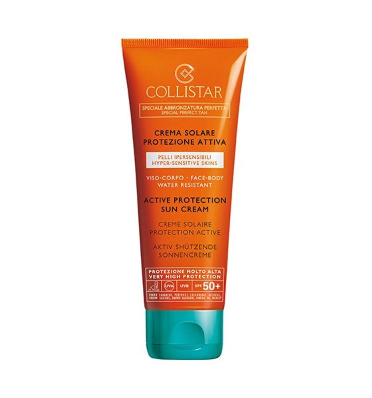 Collistar Crema Solare SPF50+ protezione attiva Pelli ipersensibili 100ml-1