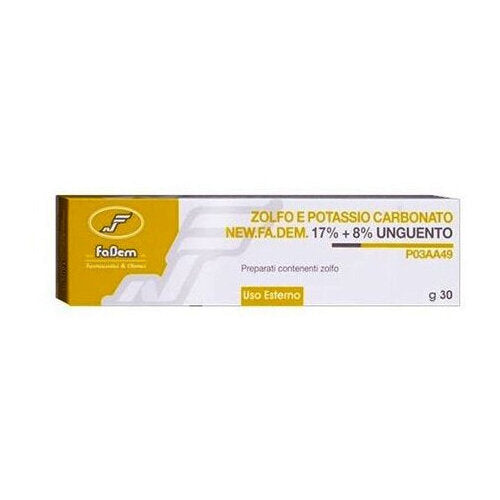Zolfo E Potassio Carbonato Unguento Dermatologico 30g-2
