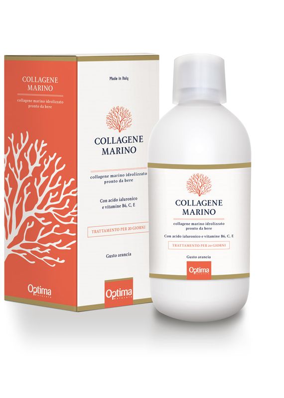 Optima Collagene Marino Idrolizzato pronto da bere gusto arancia 500ml-1