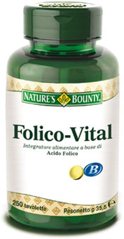 Nature's Bounty Folico Vital 250 tavolette-1