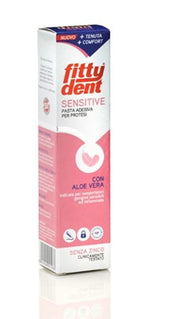 Fittydent Sensitive Pasta adesiva per protesi con aloe vera 40 g-1