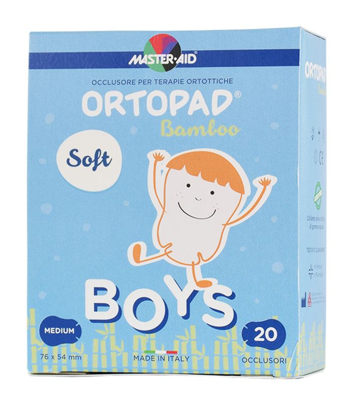 Ortopad Boys Bamboo Medium 20 pezzi dim. 76x54mm-1
