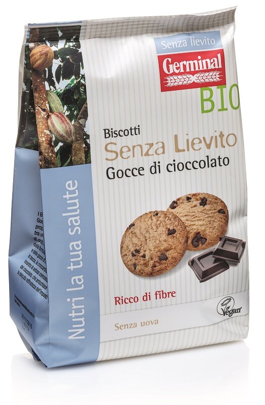 Germinal Biscotti Bio senza lievito con gocce di cioccolato 250g-1