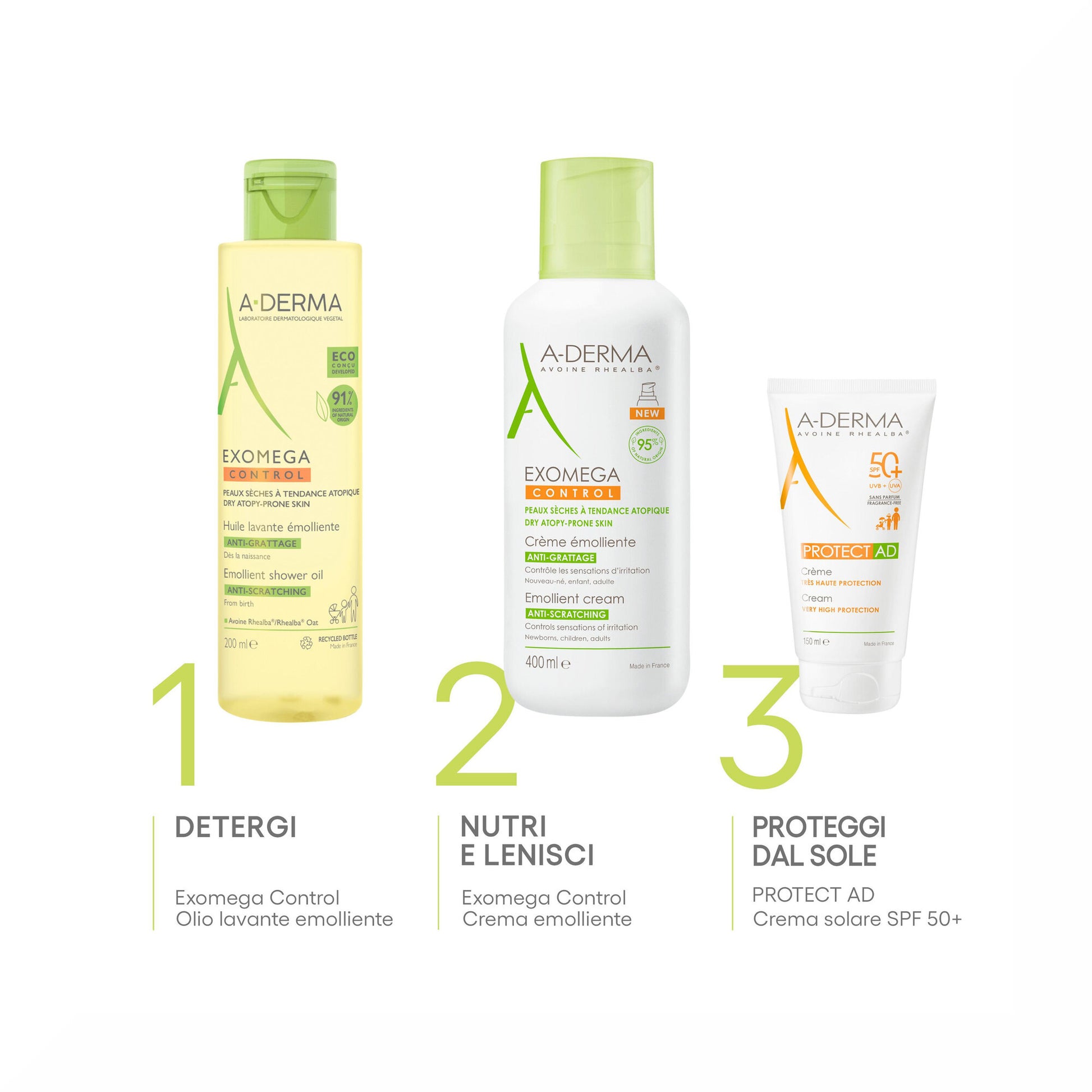 A-Derma Protect AD Crema solare protezione molto alta SPF50+ per pelle secca 150ml-9