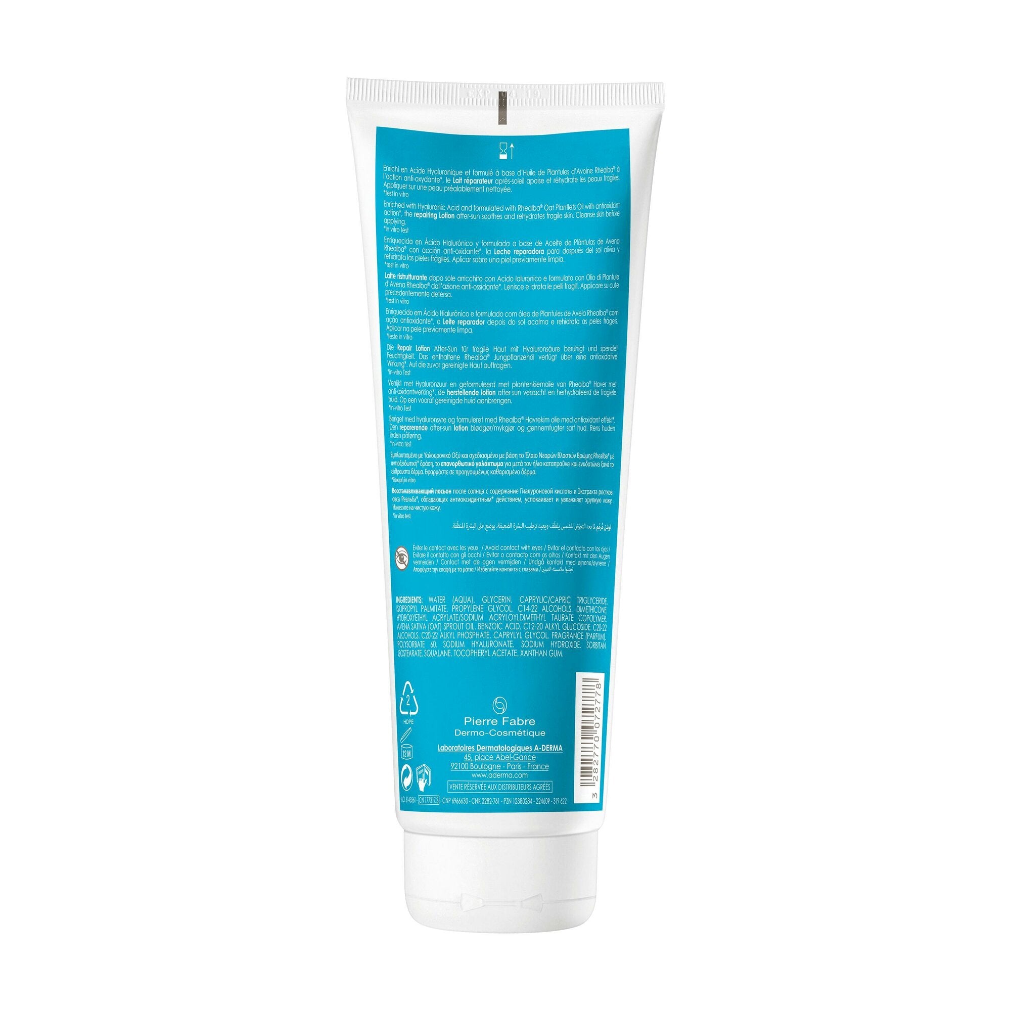A-Derma Protect AH latte ristrutturante Doposole per pelle fragile 250ml-5